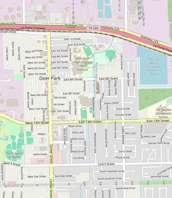 Club location map
