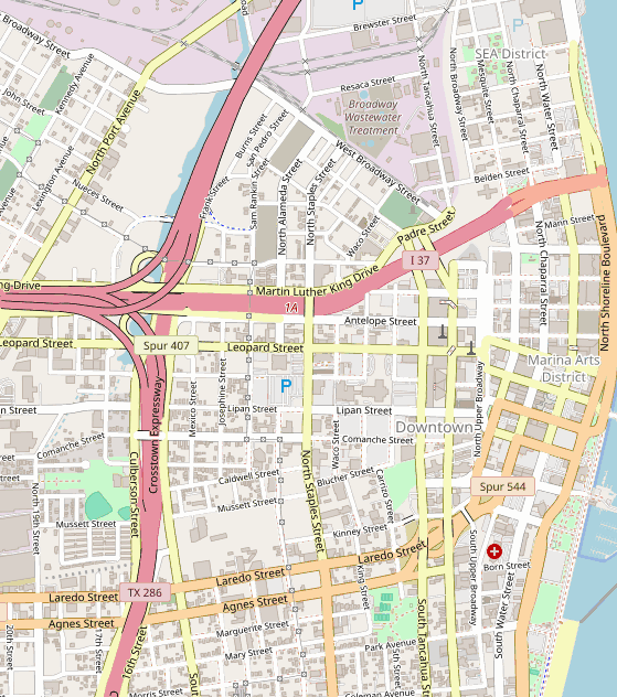 Club location map