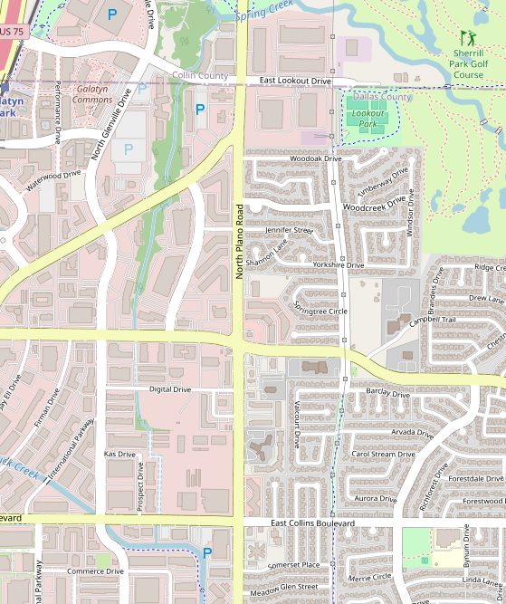 Club location map