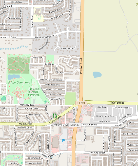 Club location map