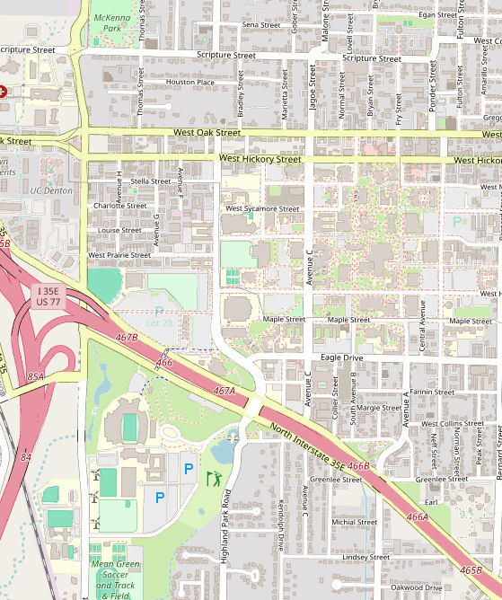Club location map